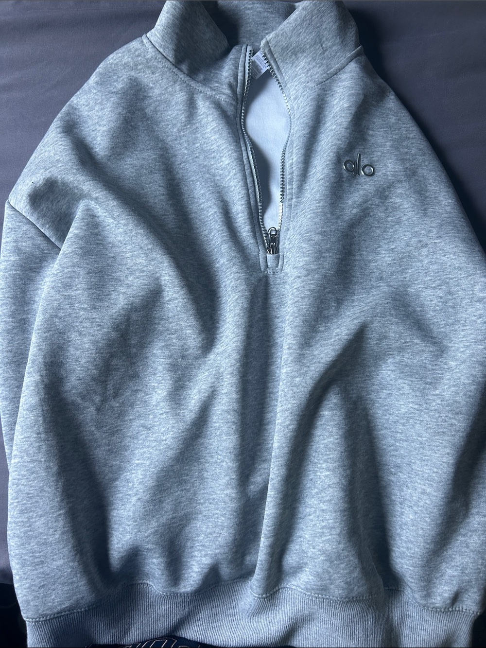 Yoga Men’s Heather Gray Quarter-Zip Pullover